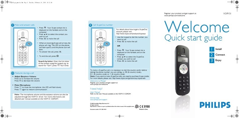 Philips VOIP151 User manual