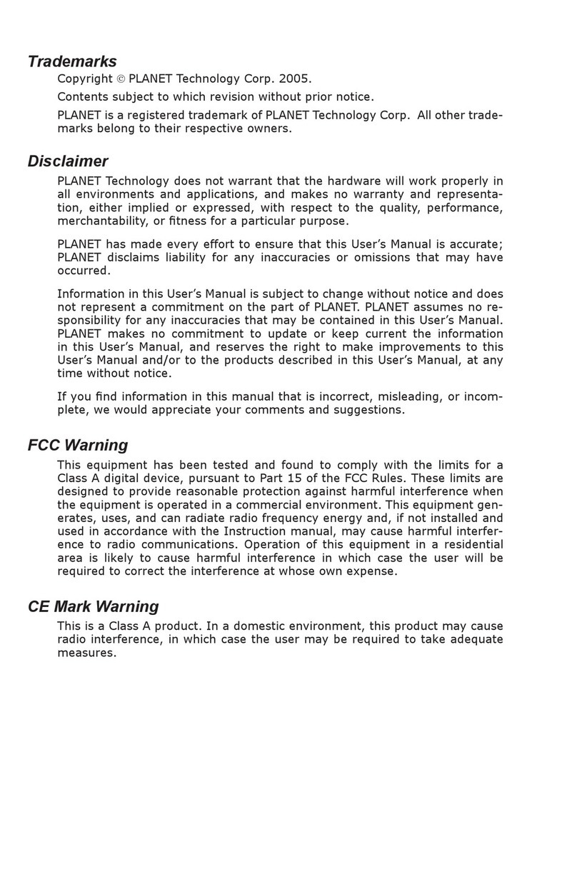 Planet FSD-804P User manual