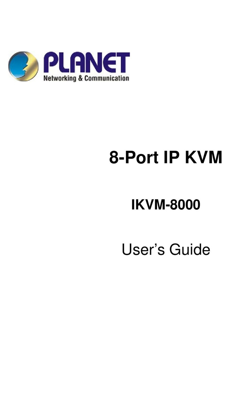 Planet IKVM-8000 User manual Planet IKVM-8000 User manual