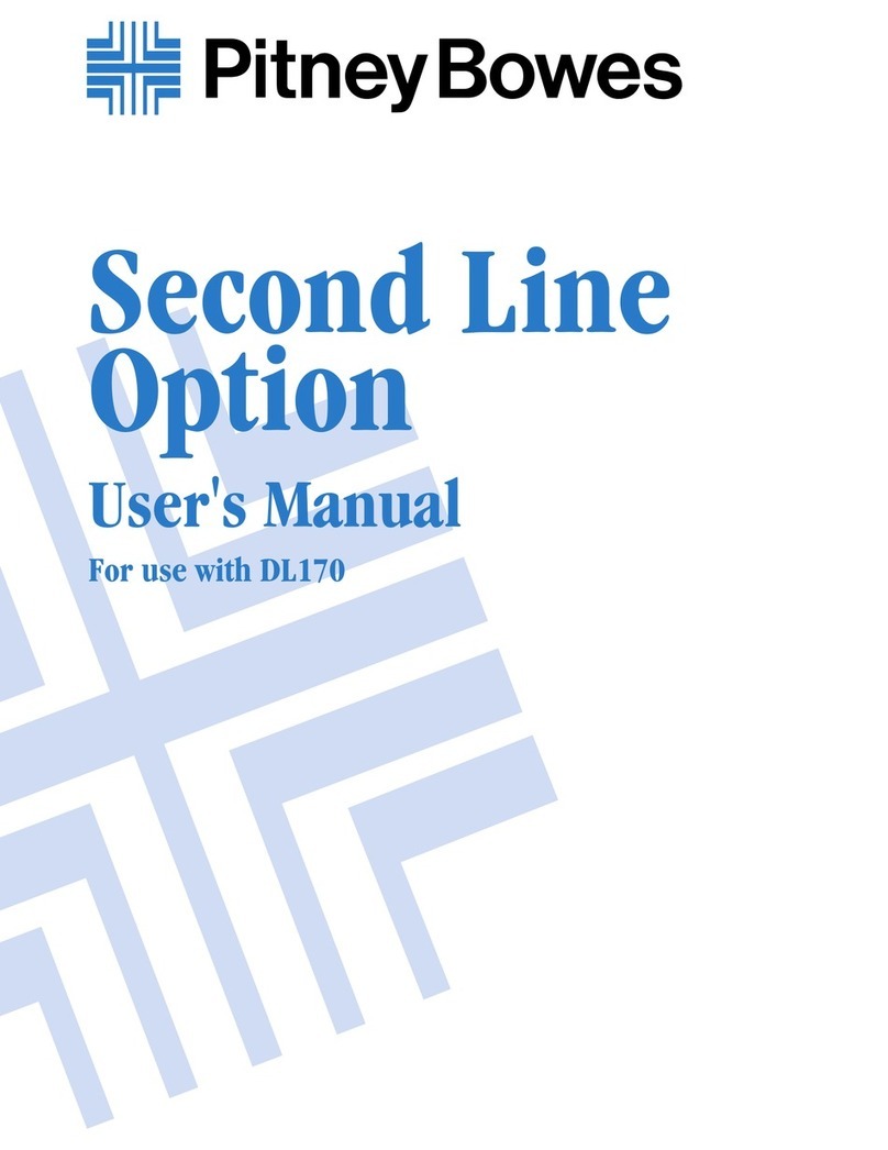 Pitney Bowes Second Line Option user manual
