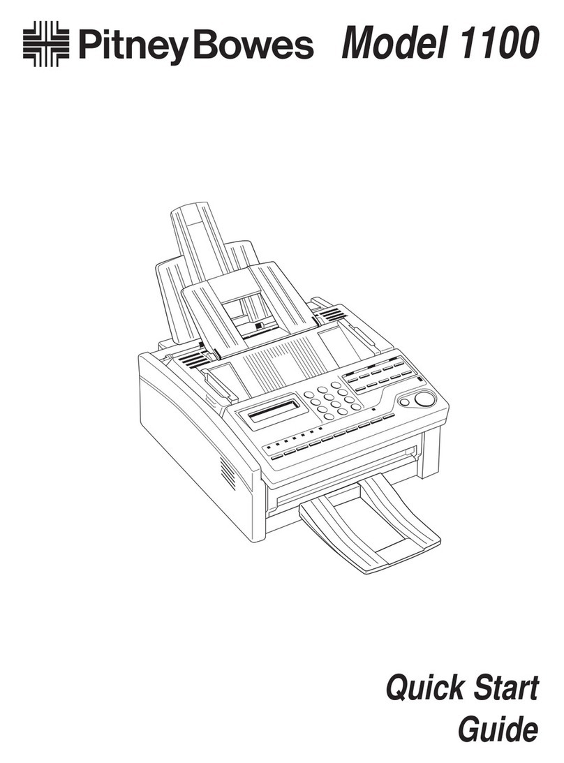 Pitney Bowes 1100 quick start guide