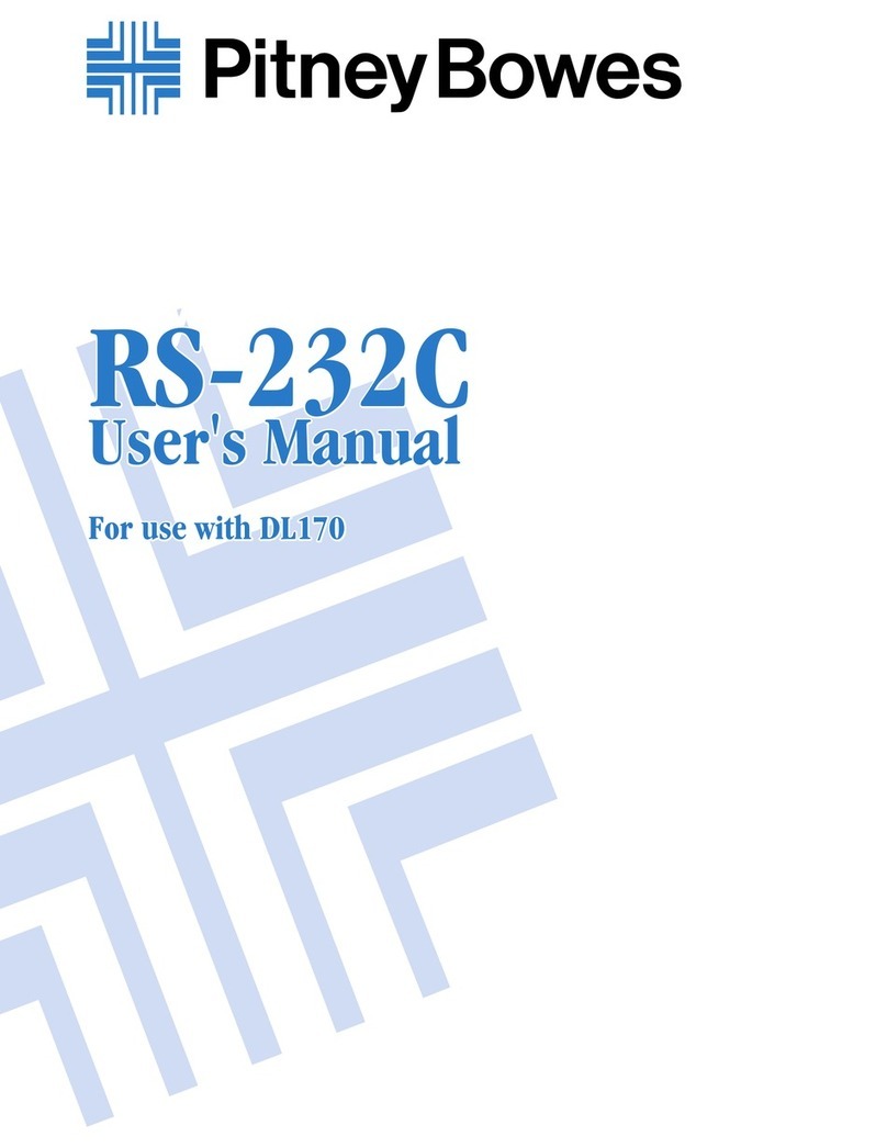 Pitney Bowes Imagistics RS-232C user manual Pitney Bowes Imagistics RS-232C user manual