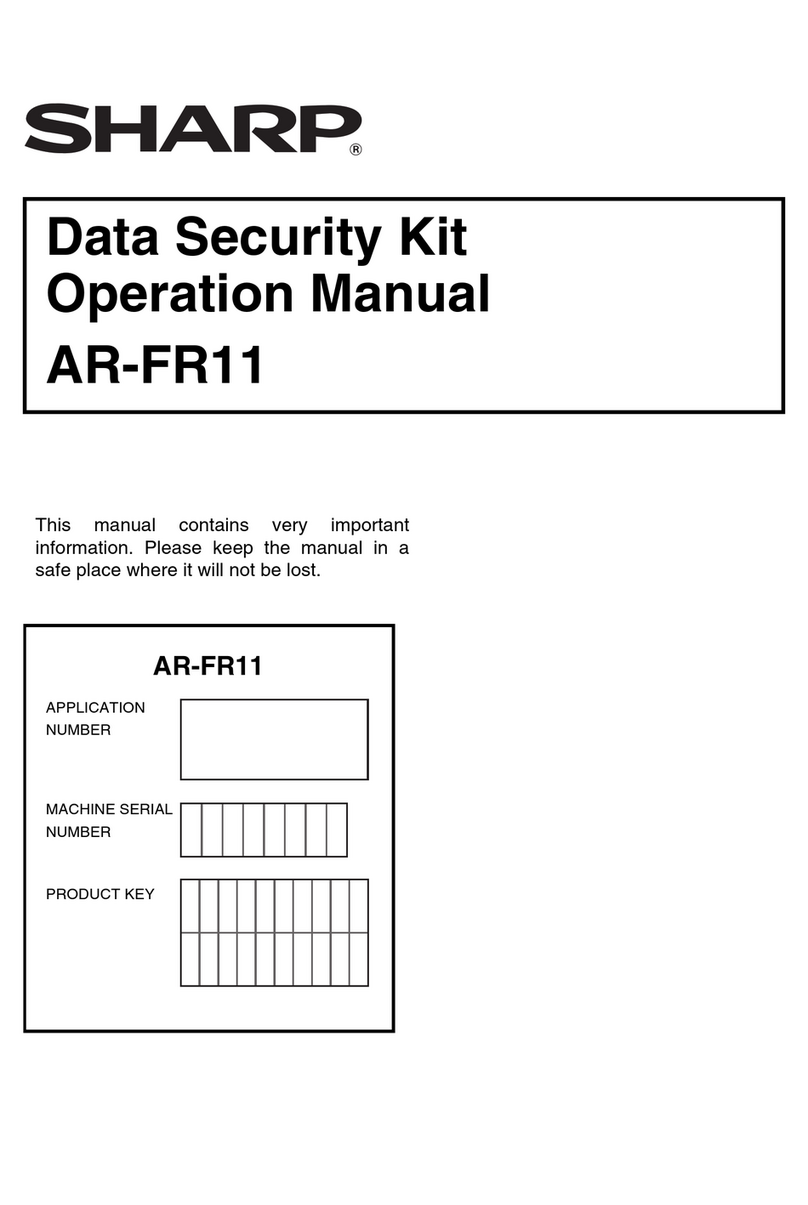 Sharp AR-FR11 User manual Sharp AR-FR11 User manual