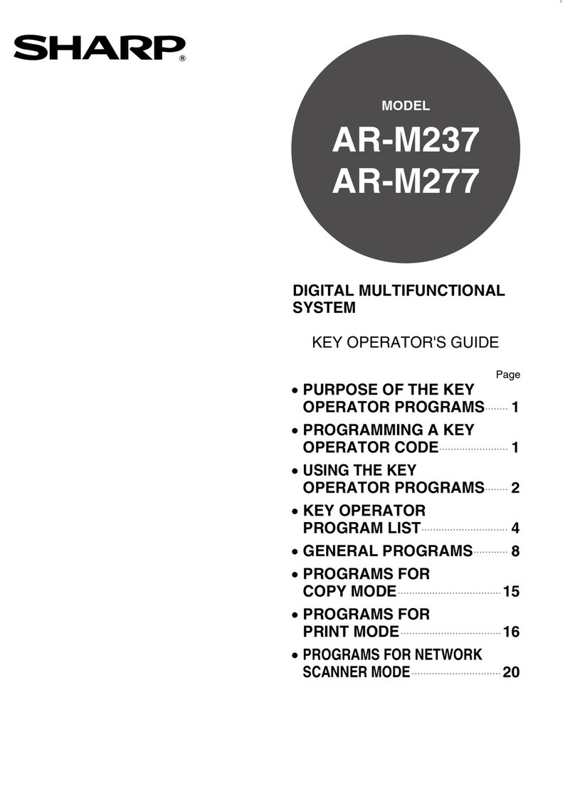 Sharp AR-M237 IMAGERs User manual