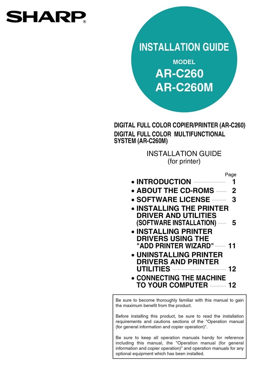 Sharp AR-C260M User manual Sharp AR-C260M User manual