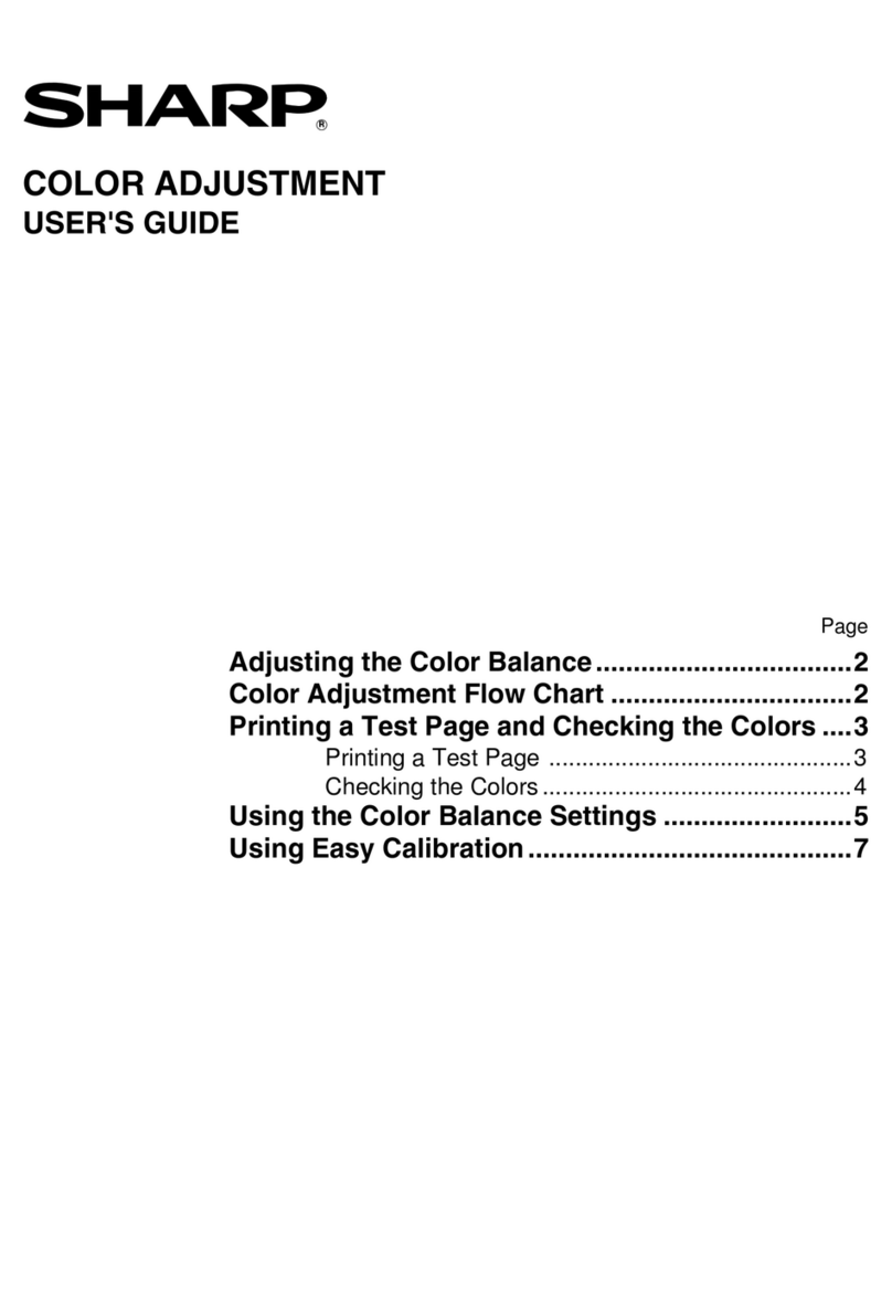 Sharp AR-C260M User manual