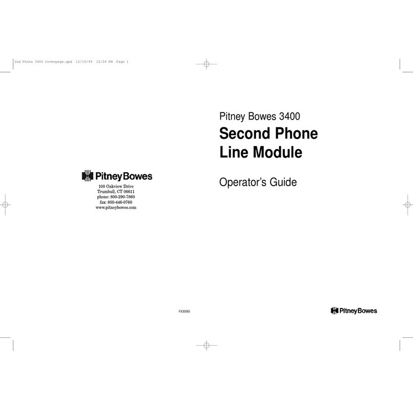 Pitney Bowes 3400 PRINTER OPTION Operator's guide