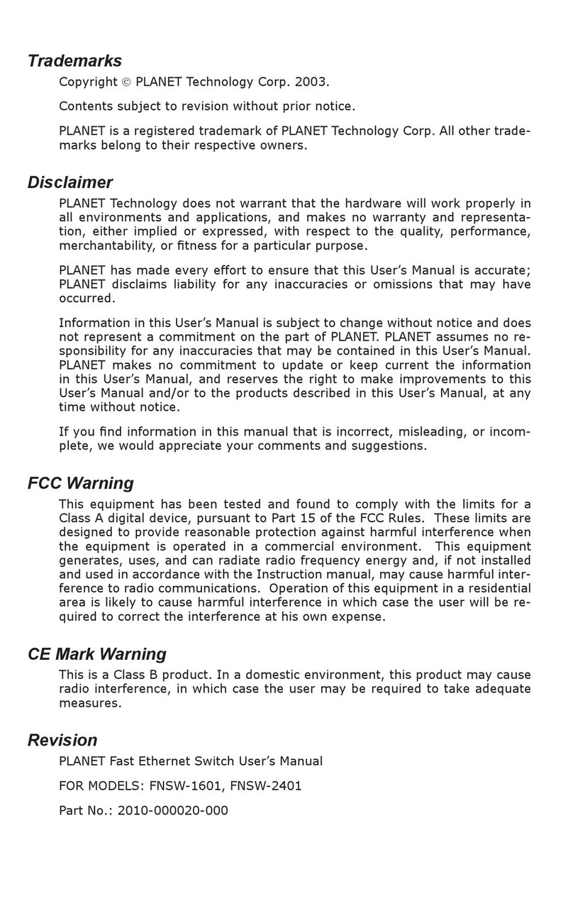 Planet FNSW-1601 user manual