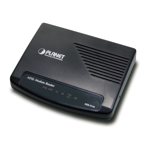 Planet ADE-3110 User manual Planet ADE-3110 User manual