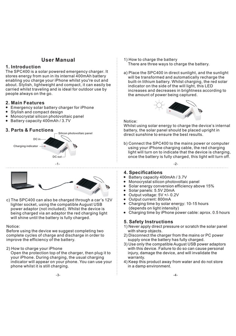 August SPC400 User manual
