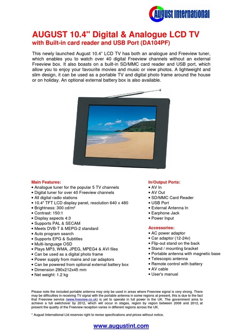 August DA104PF User manual