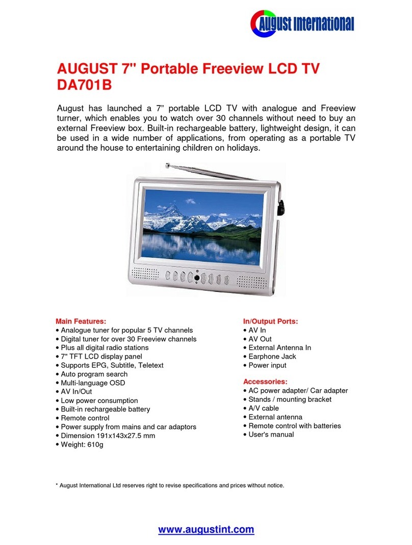 August DA701B User manual August DA701B User manual