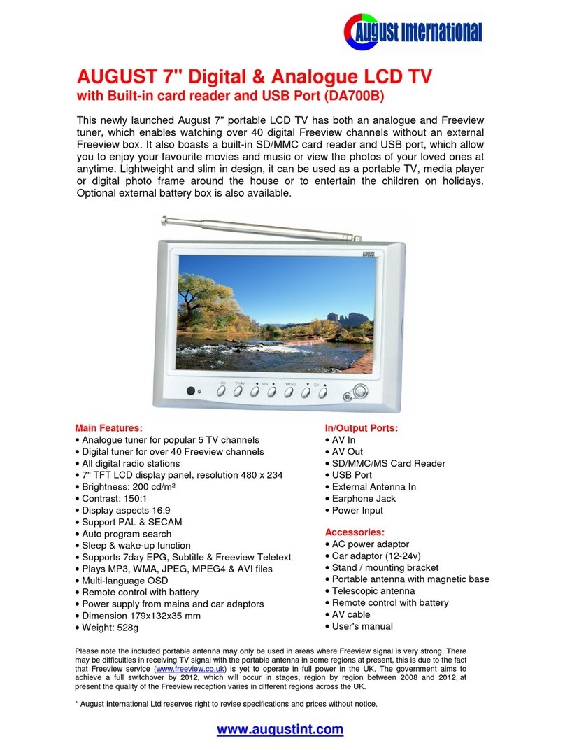 August DA700B specification