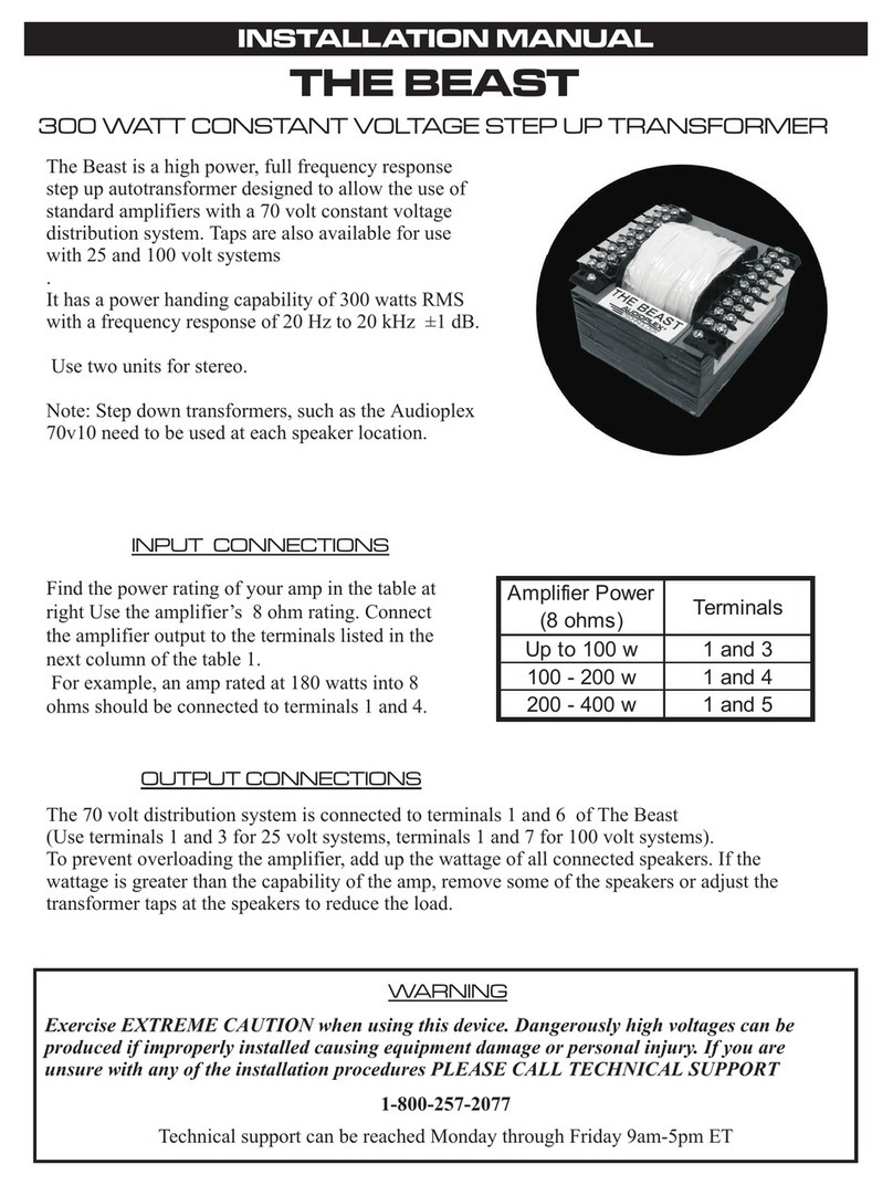 Audioplex THE BEAST User manual Audioplex THE BEAST User manual