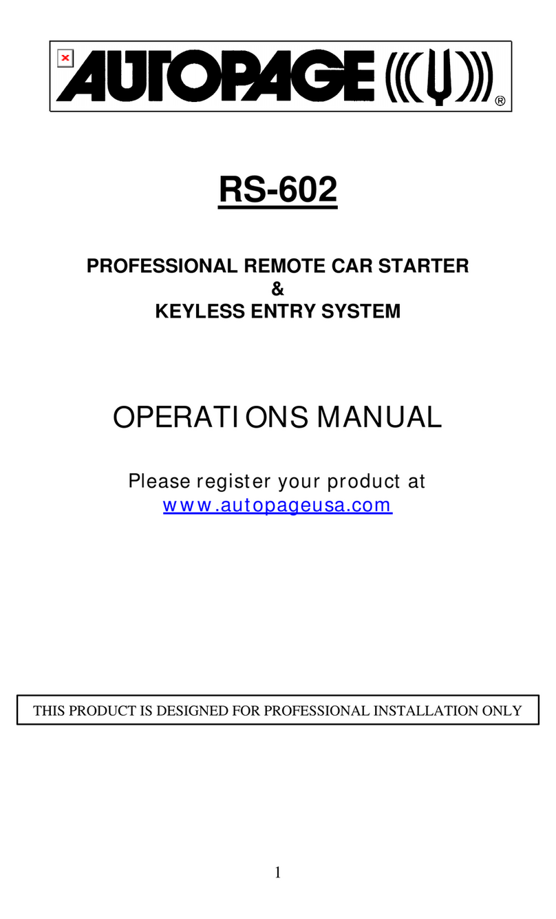 Auto Page RS-602 User manual Auto Page RS-602 User manual