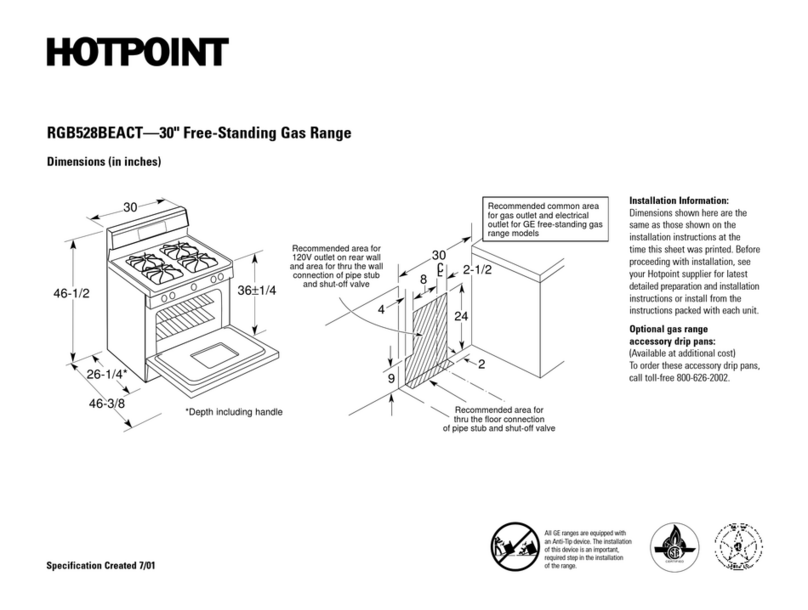 Hotpoint RGB528BEACT Service manual