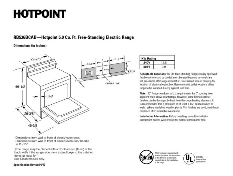 Hotpoint RB536BCAD Service manual