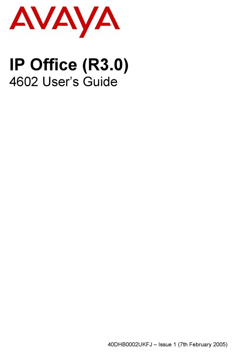 Avaya IP Office (R3.0) user guide
