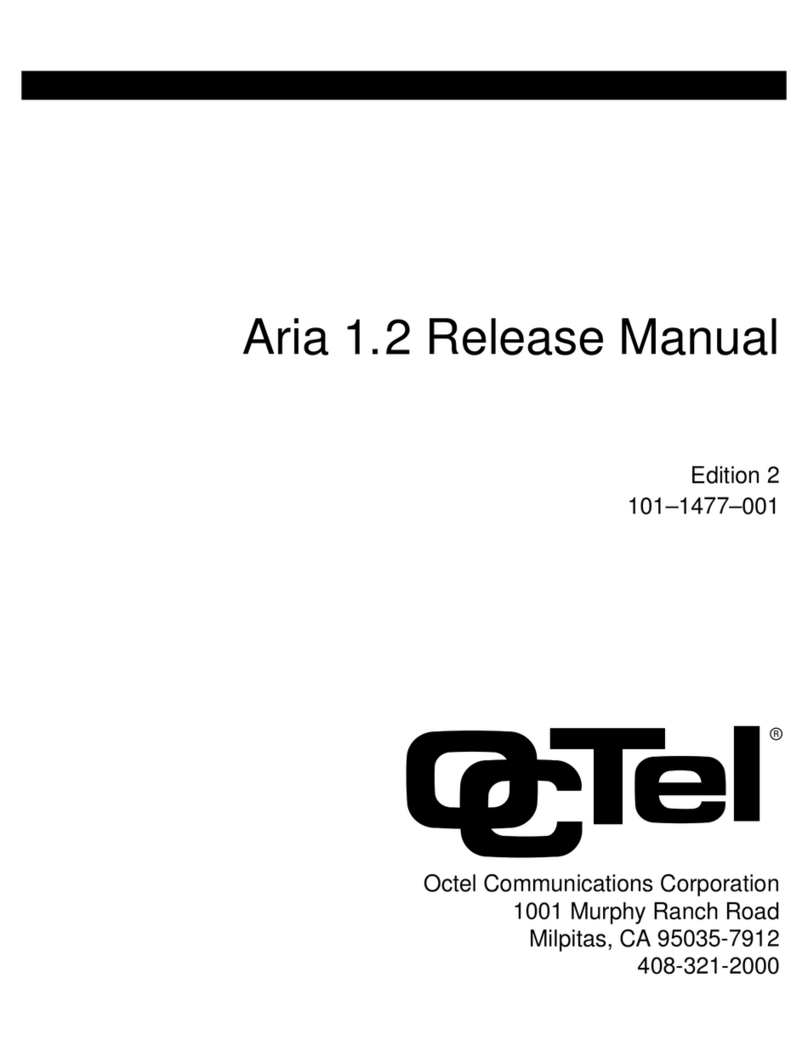 Octel Aria 1.2 Release manual