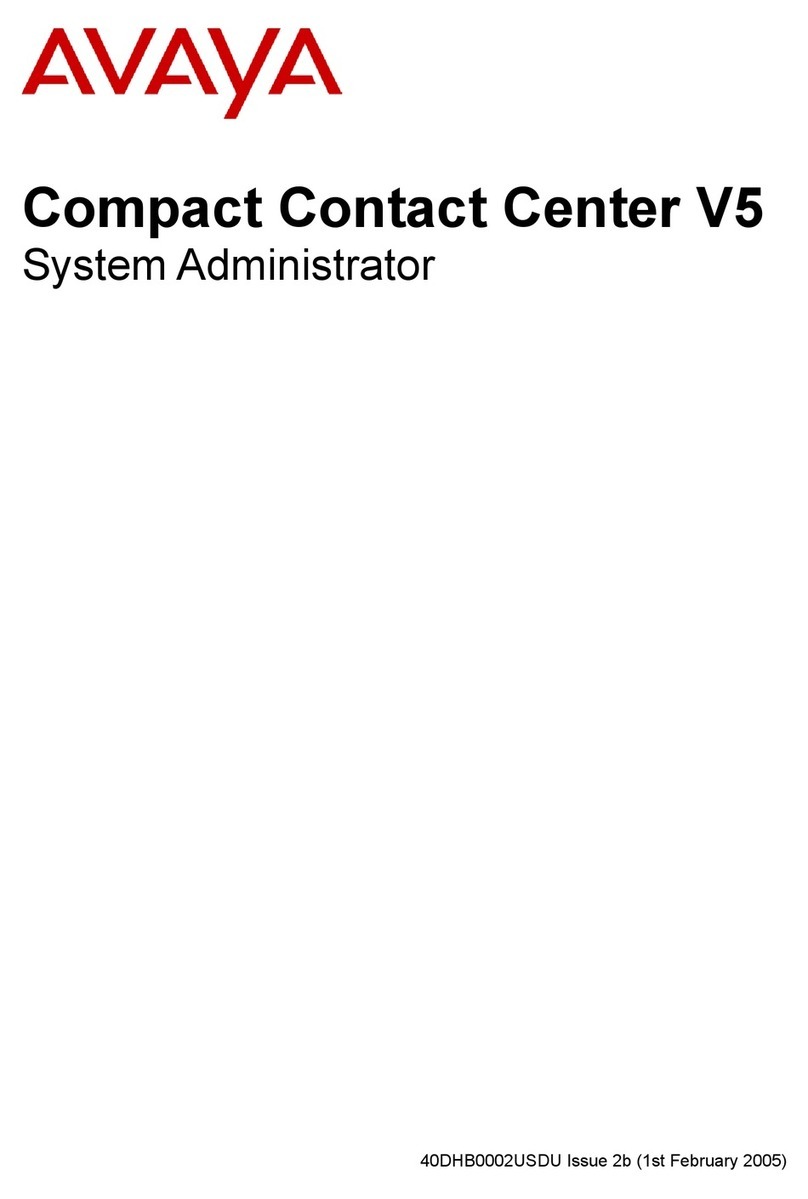 Avaya Compact Contact Center V5 Service manual