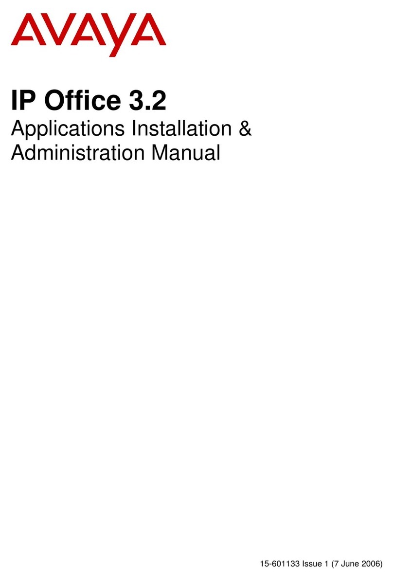 Avaya IP Office 3.2 Applications installation & administration manual