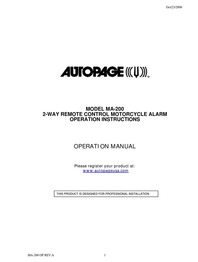 Auto Page MA-200 Operation manual