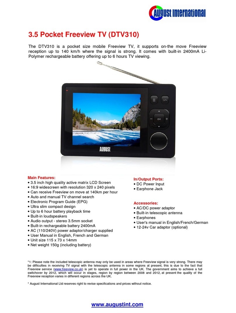 August DTV310 specification