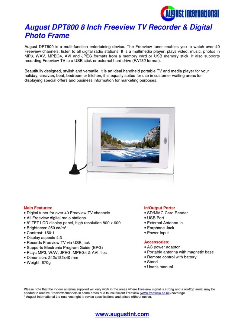 August DPT800 specification