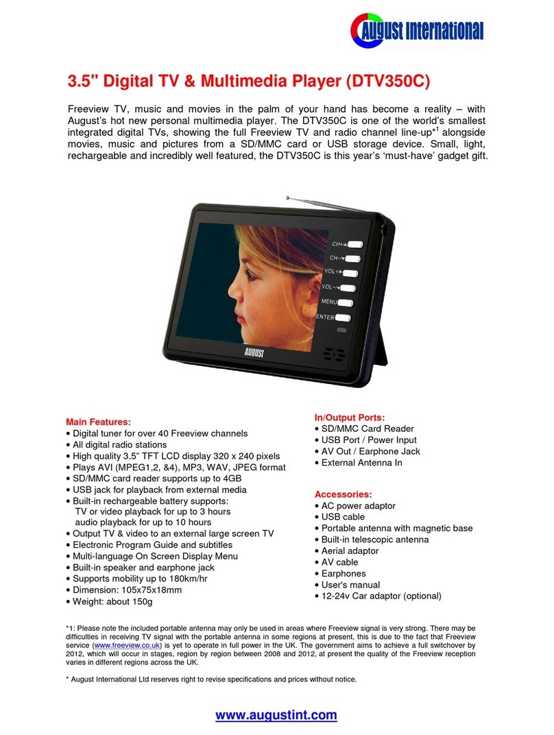 August DTV350C specification