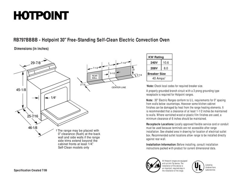 Hotpoint RB797BBBB manual
