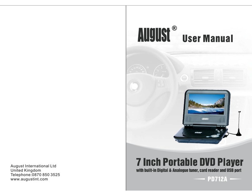 August PD712A user manual