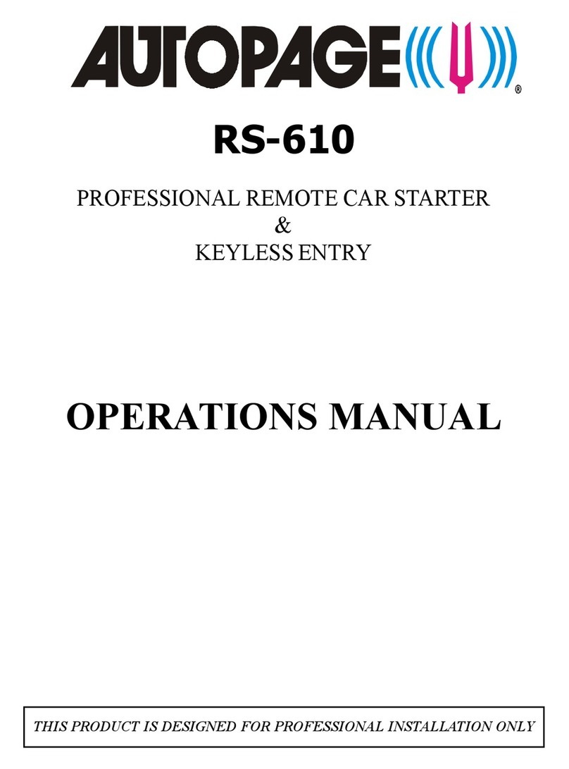 Auto Page RS-610 User manual