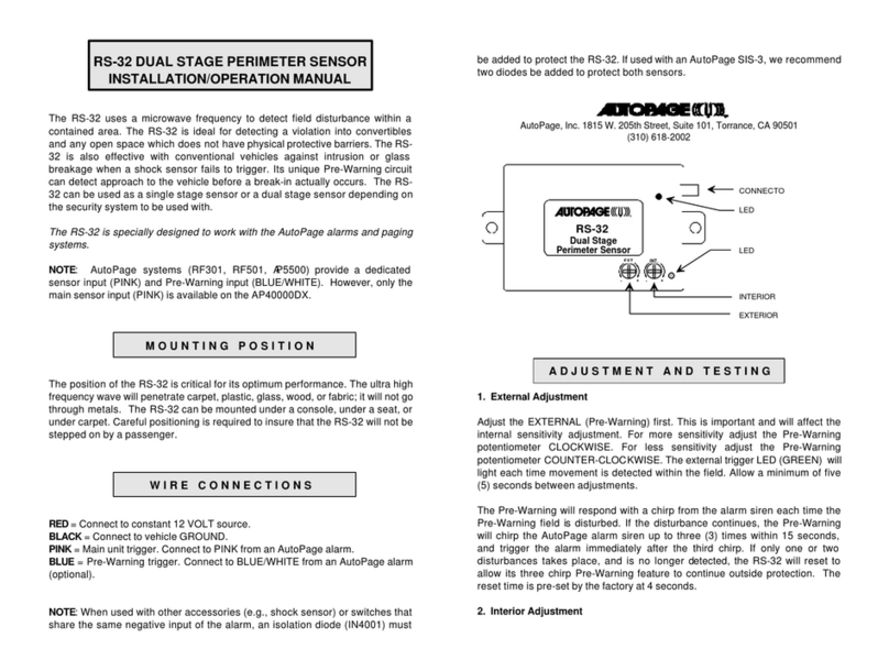 Auto Page RS-32 User manual