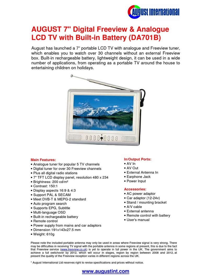August DA701B User manual August DA701B User manual