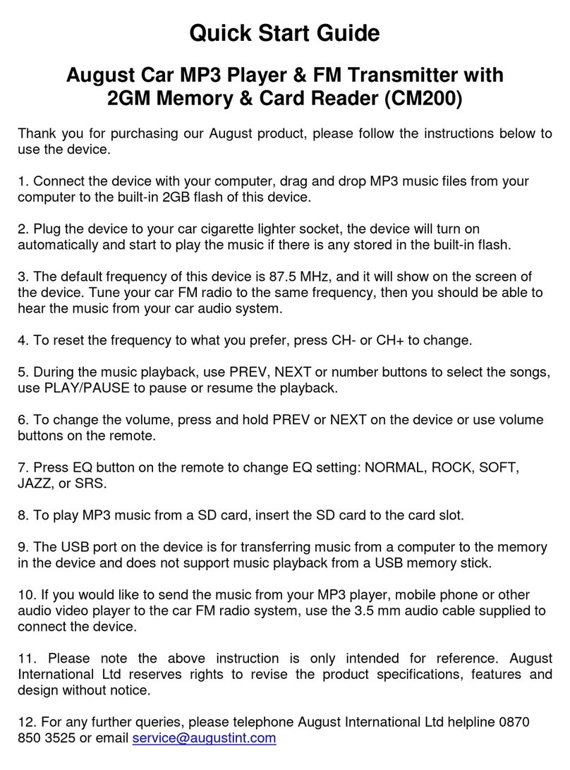August CM200 User manual