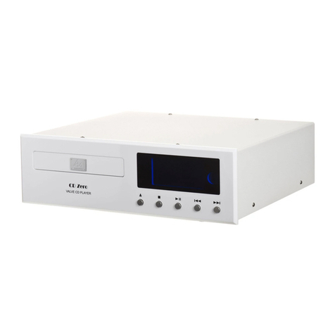 Audio Note CD Zero Technical manual Audio Note CD Zero Technical manual