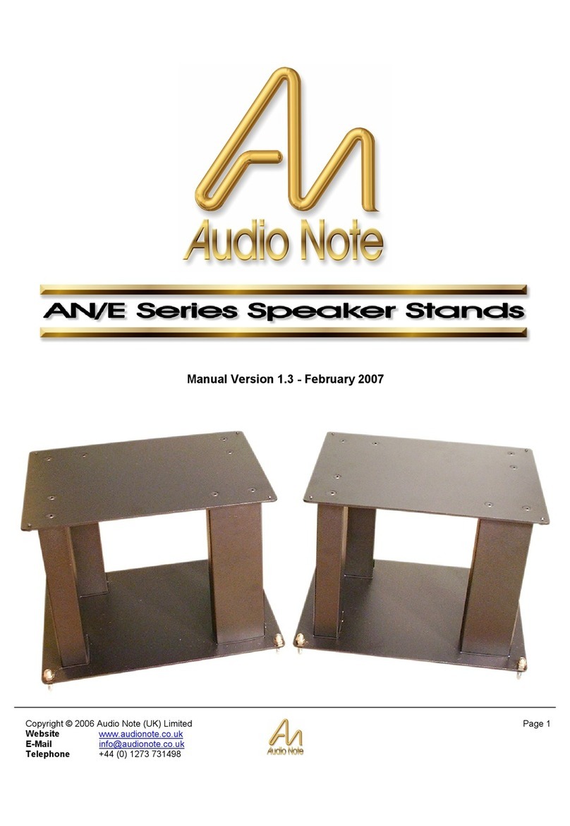 Audio Note AN/E Series Technical manual