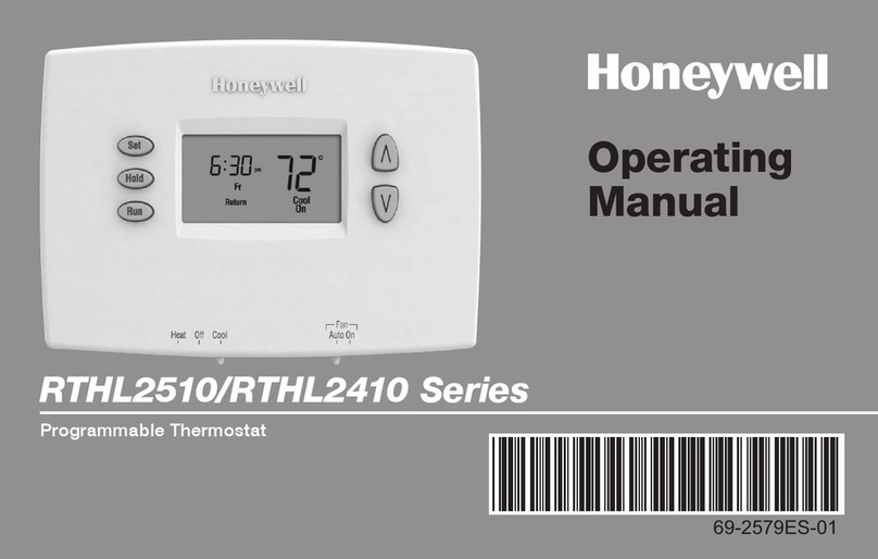 Honeywell RTHL2410 series operating manual