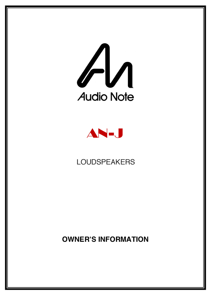 Audio Note AN-J Technical manual