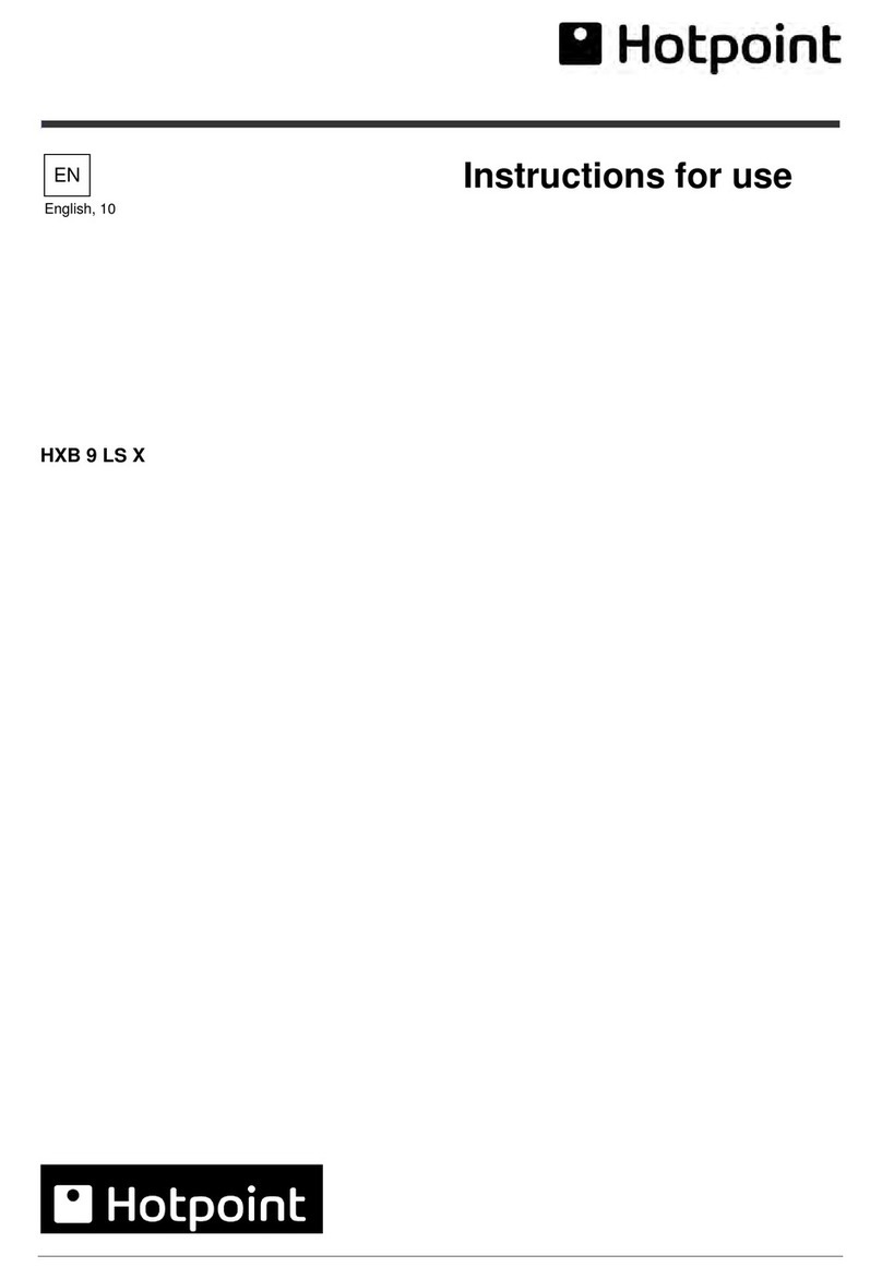 Hotpoint HXB 9 LS X Instructions for use