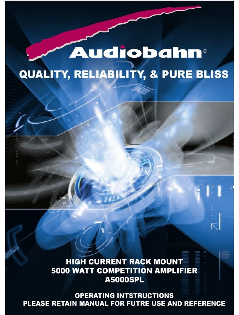 AudioBahn A5000SPL operating instructions