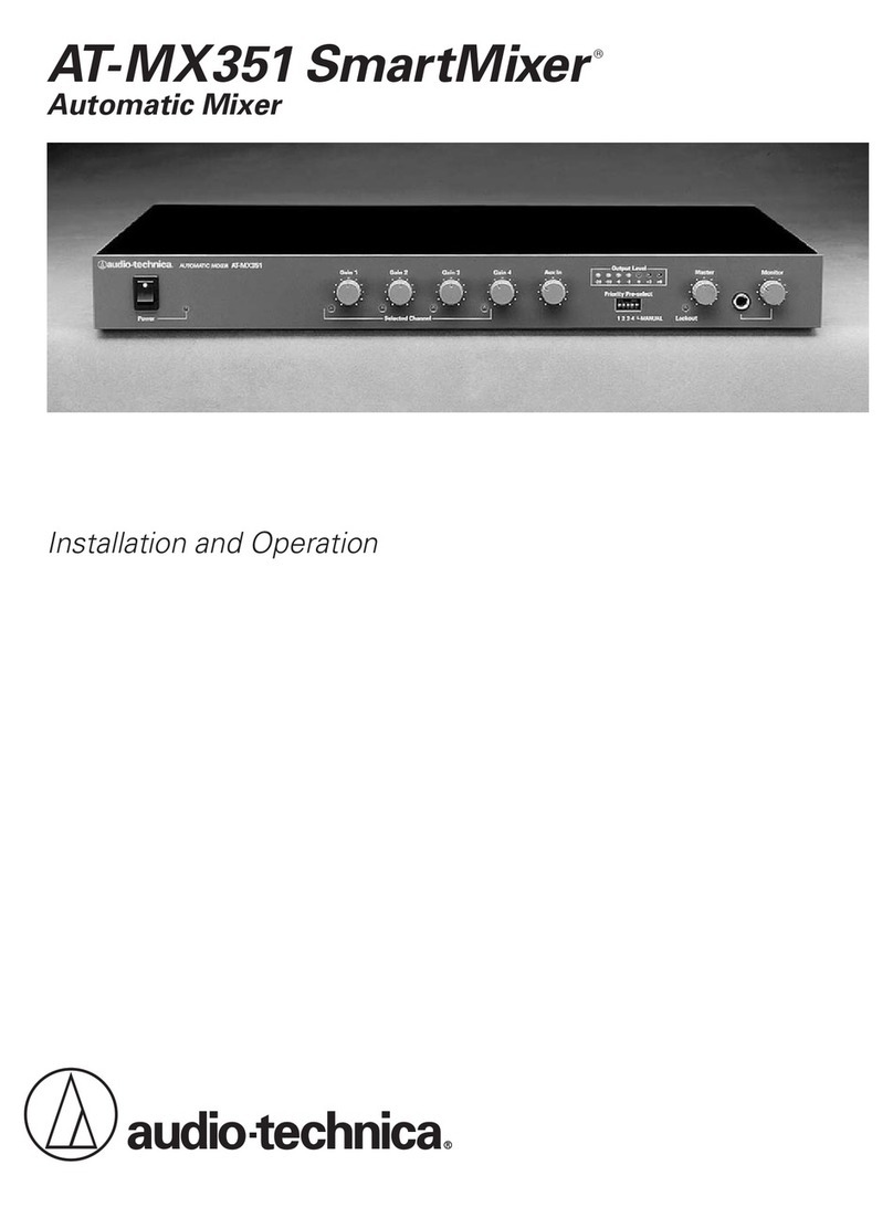 Audio Technica SmartMixer AT-MX351 Installation guide