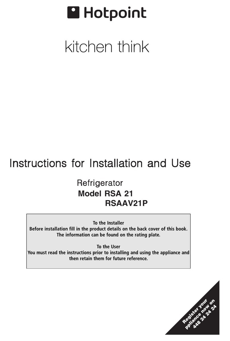 Hotpoint RSA 21? RSAAV21P User manual