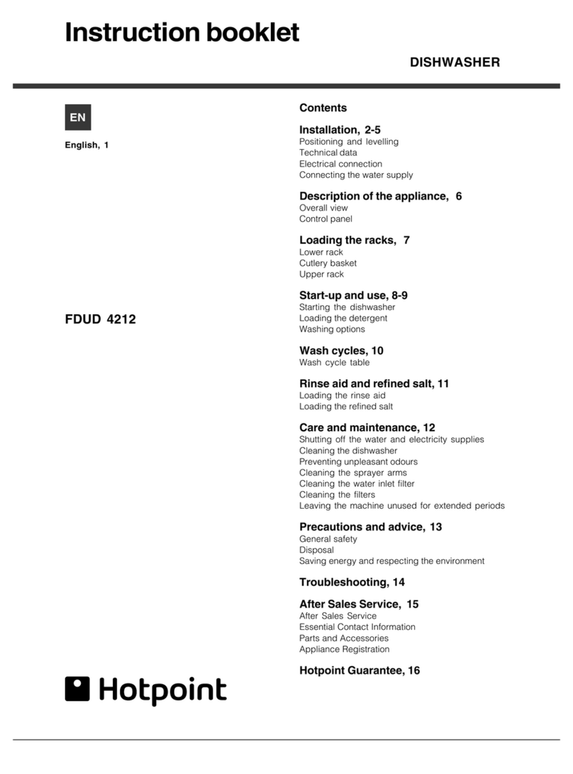Hotpoint FDUD 4212 User manual