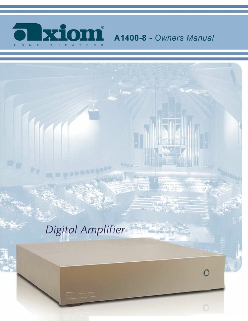 Axiom A1400-8 User manual