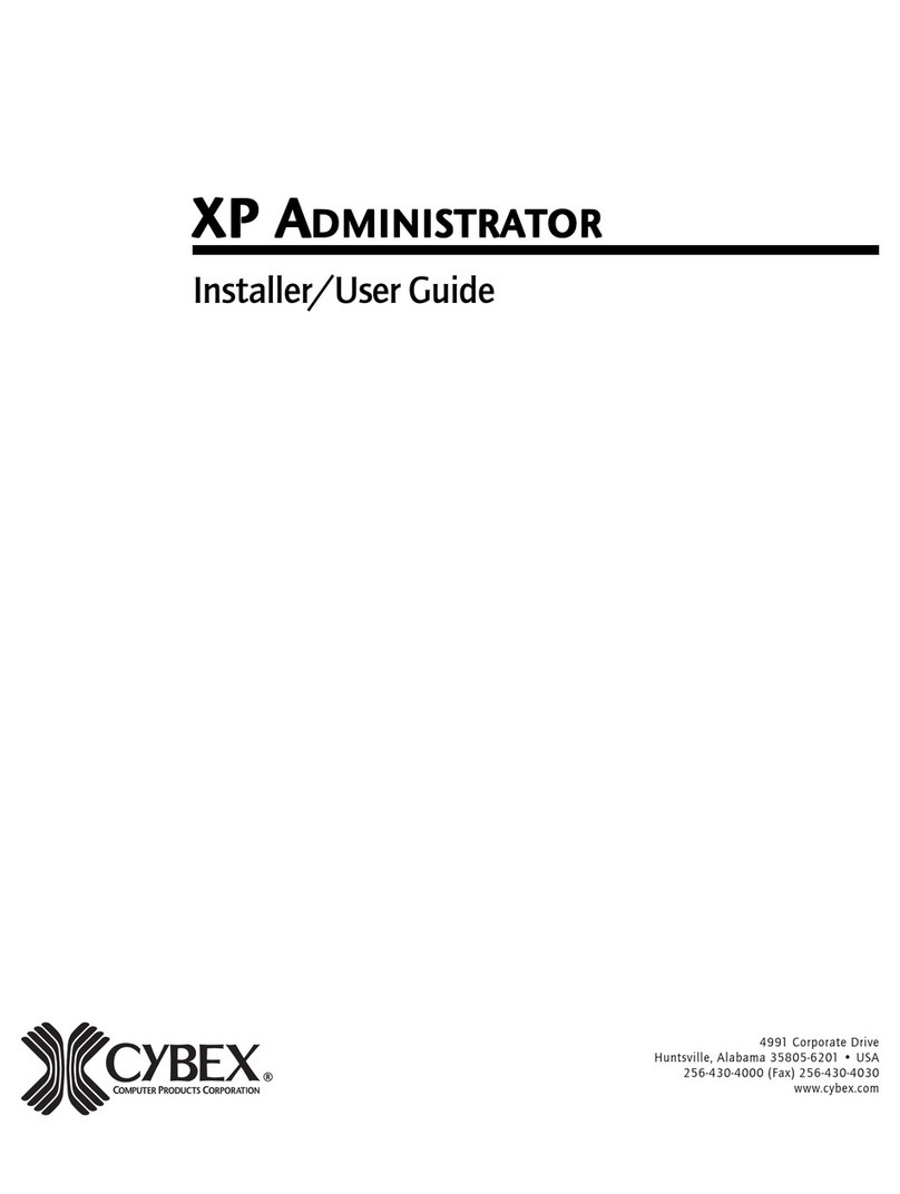 CYBEX XP Administrator Installer/user guide