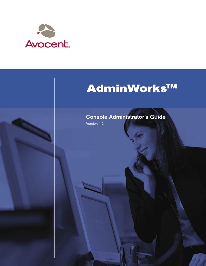 Avocent AdminWorks Service manual