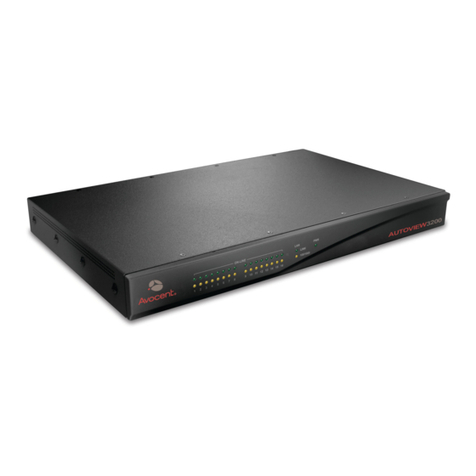 Avocent AutoView 3100 Installation and maintenance instructions