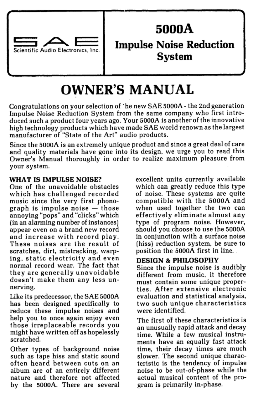 SAE 5000A owner's manual