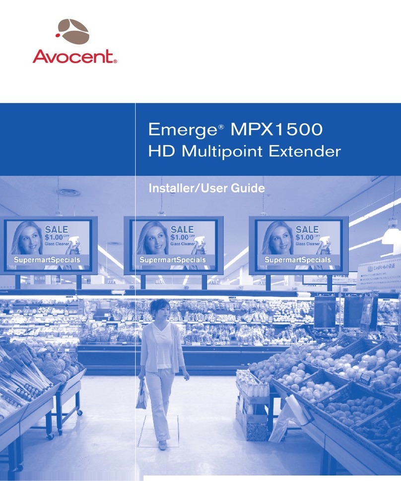 Avocent Emerge MPX1500 Installer/user guide